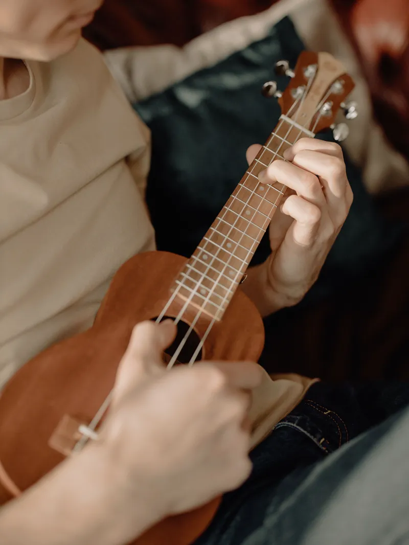 Groja Ukulele muzikos pamokoje